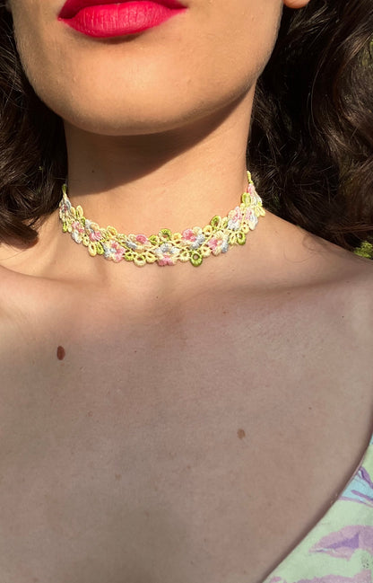 Rainbow Garden Choker