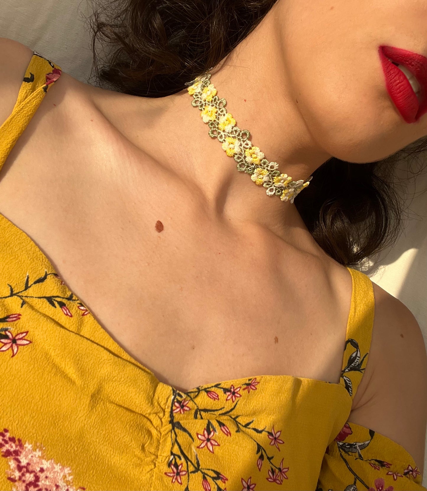 Yellow Garden Choker