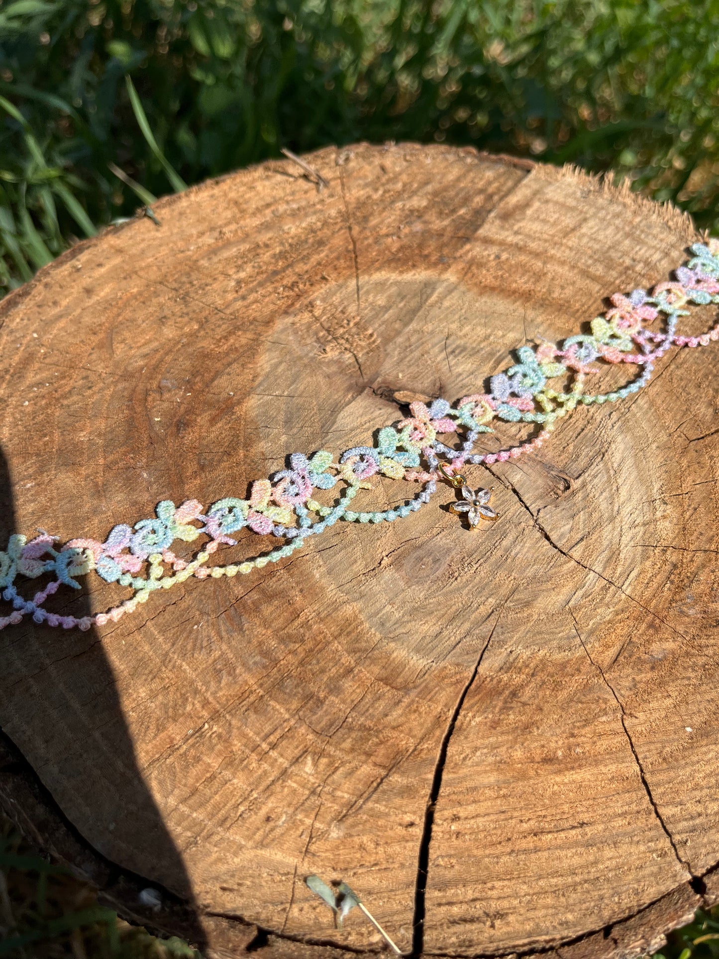 Colorful Floral Choker