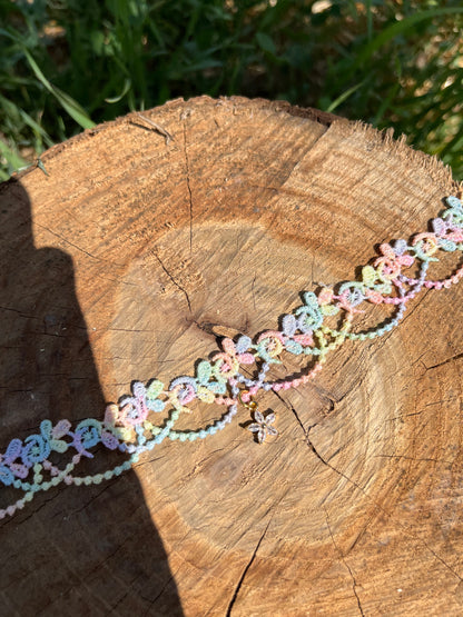 Colorful Floral Choker