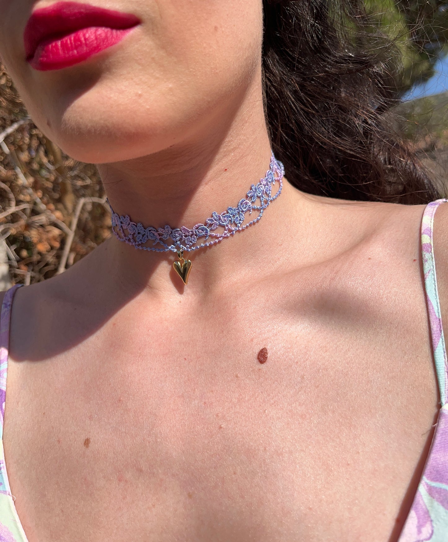 Colorful Floral Choker