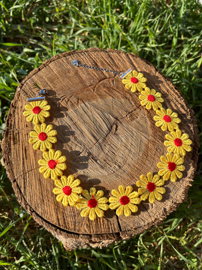 Yellow Daisy Choker