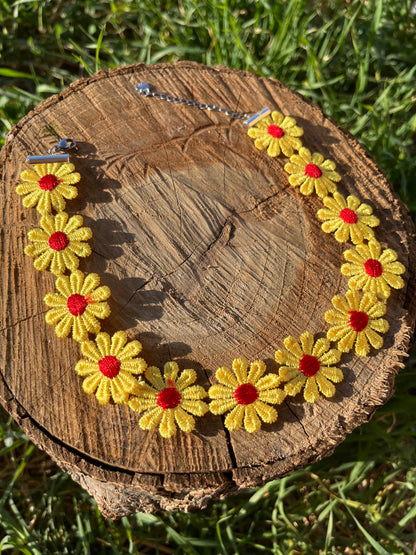 Yellow Daisy Choker