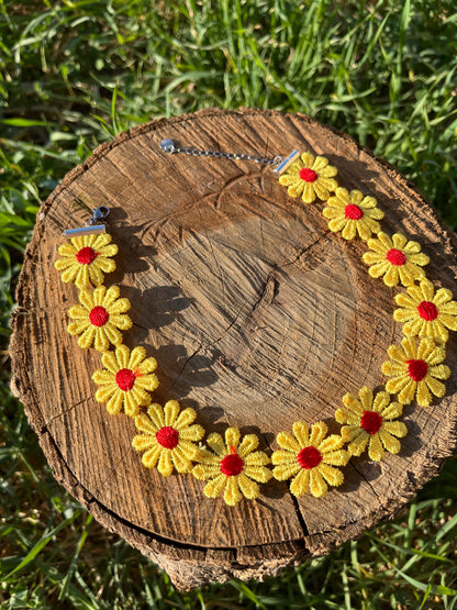 Yellow Daisy Choker