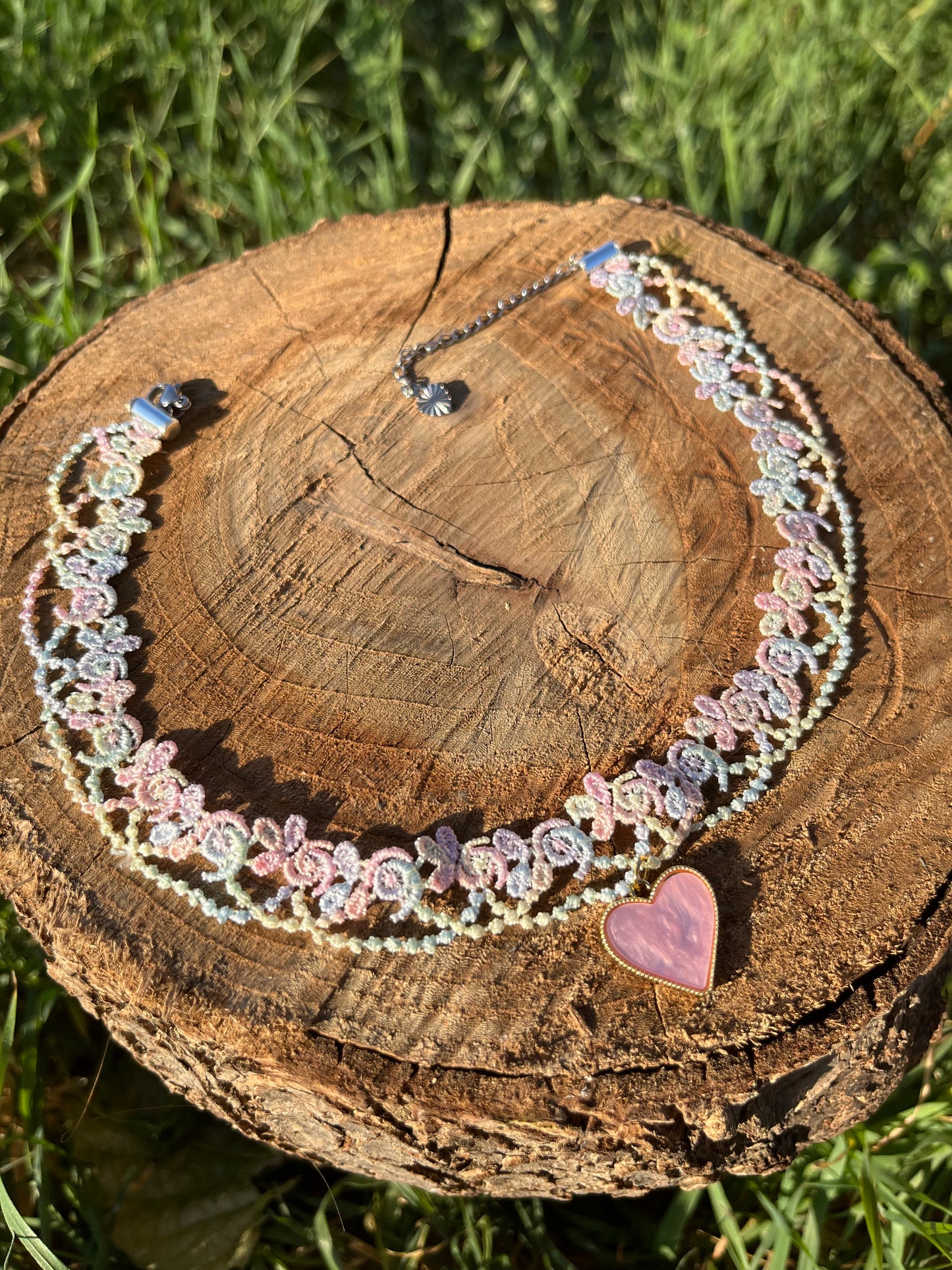 Colorful Floral Choker