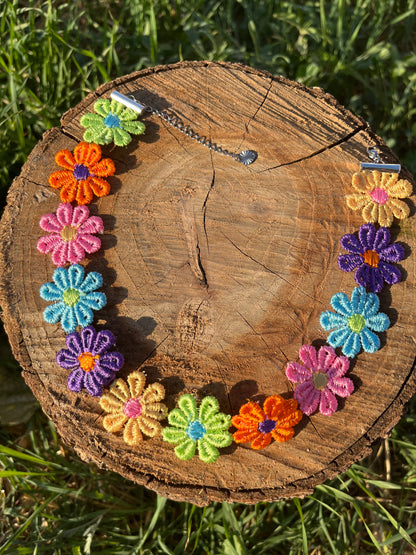 Multicolor Daisy Choker