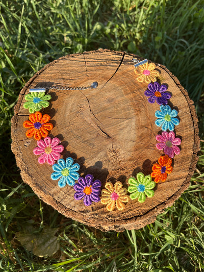 Multicolor Daisy Choker