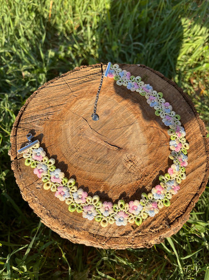 Rainbow Garden Choker