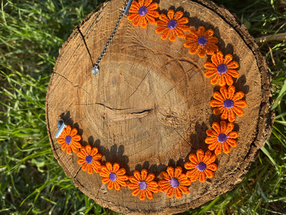 Orange Daisy Choker