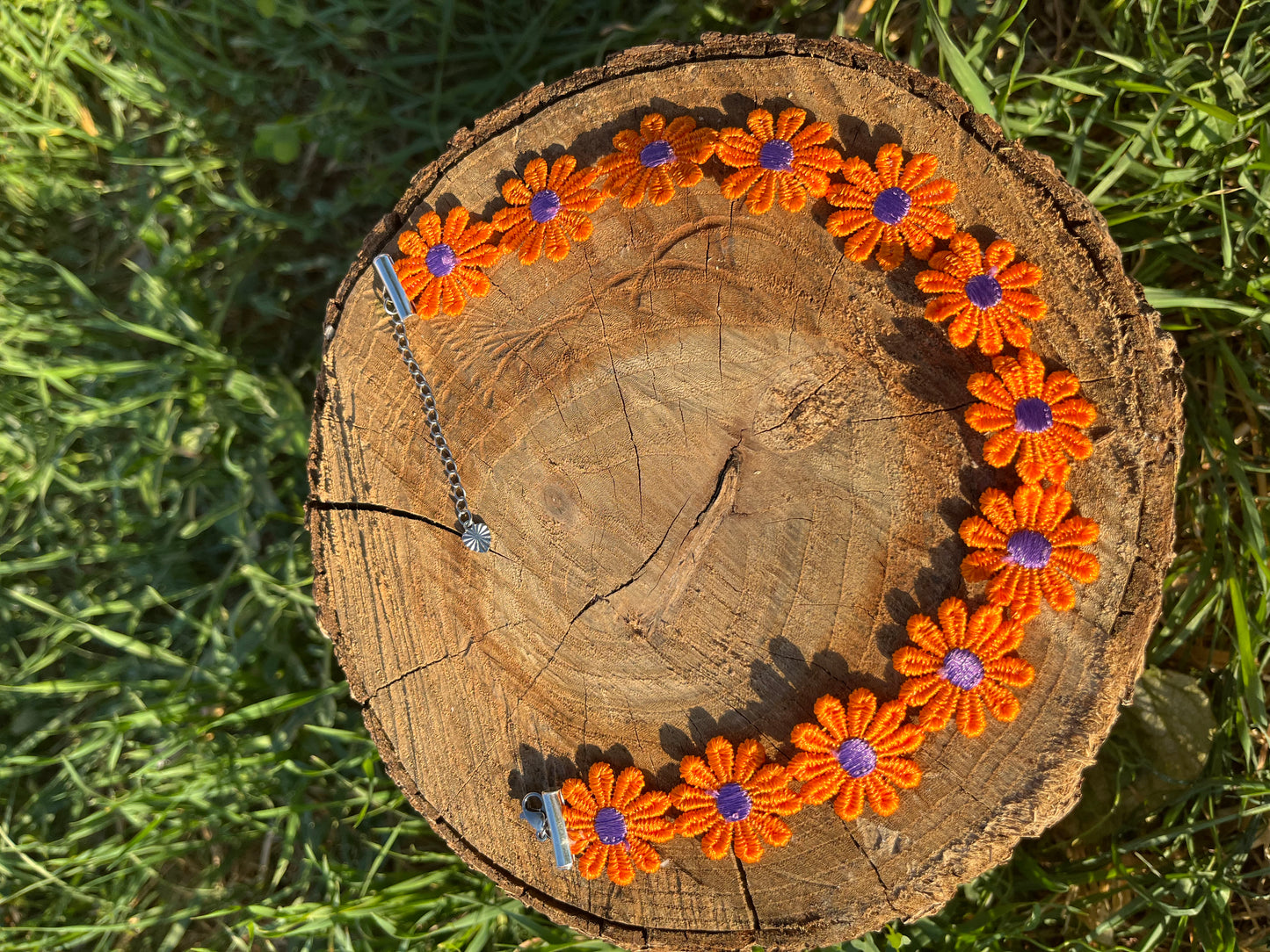 Orange Daisy Choker