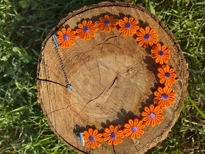 Orange Daisy Choker