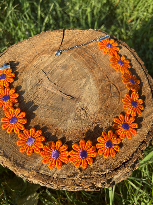 Orange Daisy Choker