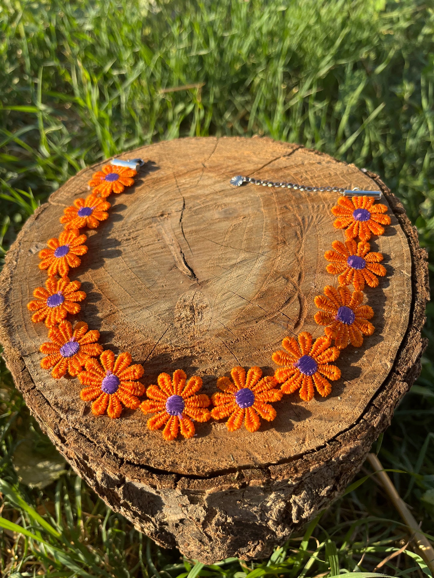 Orange Daisy Choker