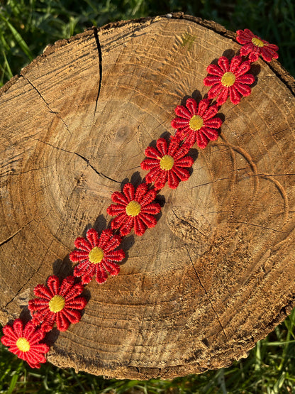 Red Daisy Choker